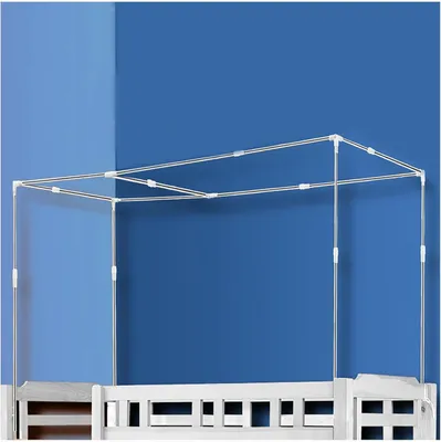 Productafbeelding van Bunk Bed Canopy met Verstelbare Steunen voor Studentenbed