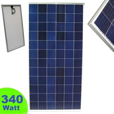 Produktbild von Solarmodul 340W Poly Solarzelle 55418 Solar Photovoltaik 12V 24V Solarpanel