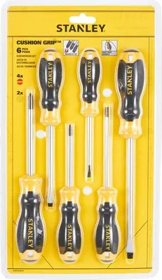 Immagine prodotto di Cacciaviti Stanley 6 pz. con impugnatura (4 pz. +2ph)