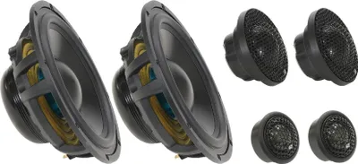 Produktbild von Ground Zero GZUC 165.3SQ-ACT | 165 mm 3-Wege Komponenten-Lautsprechersystem
