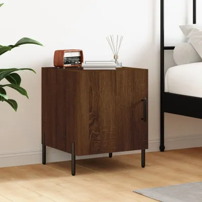 Immagine prodotto di vidaXL Comodino Marrone Effetto rovere 40x40x50 cm Materiale ligneo