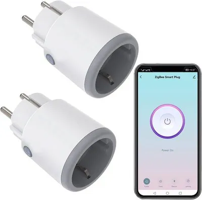 Productafbeelding van Slimme Slimme Stekker met Energiemeting 16A Werkt met Alexa en Google Home