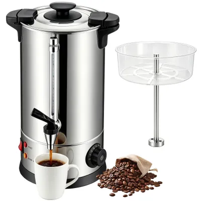 Kaffeeautomat 15 l, Edelstahlfilter, bis 100 Tassen