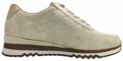 Imagen del producto de Zapatos deportivos para mujer de la marca Marco Tozzi, tipo cordones, color dorado, para uso casual