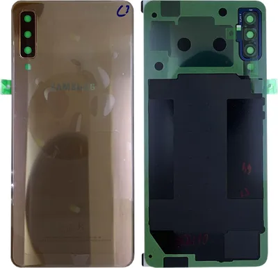 Produktbild von Samsung GH82-17829C Akkudeckel Deckel für Galaxy A7 2018 A750F + Klebepad Gold