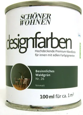 Produktbild von Designfarbe Besinnliches Waldgrün Nr.26 100 ml