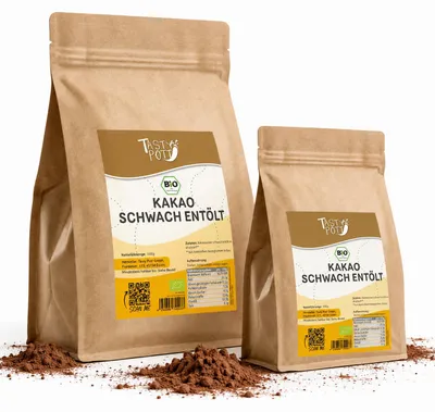 Produktbild von Tasty Pott  Kakao schwach entölt - 1kg Beutel