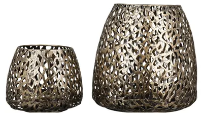 Imagen del producto de GILDE Windlicht, "Purley", Metall, goldfarben, , H. 20 cm, D. 20 cm 84082 /Abverkauf nur solange Vorrat reicht