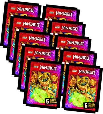 Produktbild von Lego Ninjago Sticker - Crystalized 2023 - Sammelsticker - 10 Tüten