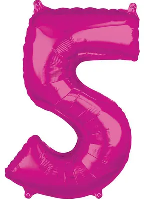 Produktbild von Amscan 2828701, Spielzeugballon, Folie, Pink, Anzahl, 53 cm, 5 Stück(e)