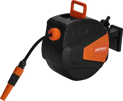 Obrázok produktu pre Záhradný had s navinovaním, dĺžka 10 m + 1 m, pripojenie 5/16" | Kraft&Dele