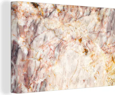Obrázek produktu pro OneMillionCanvasses® - Obraz na plátně - 140x90 cm, Ilustrace mramorové skály, Nástěnná umělecká dekorace - Fotografie na plátně - Obraz na dřevěném rámu