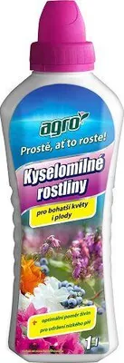 Obrázek produktu pro AGRO Kapalné hnojivo pro kyselomilné rostliny 1 l