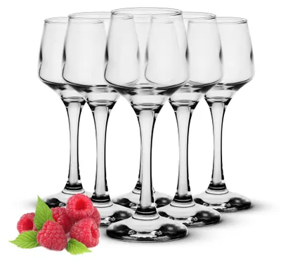 Zdjęcie produktu dla Zestaw 6 kieliszków do shotów - przezroczyste, pojemność 35 ml
