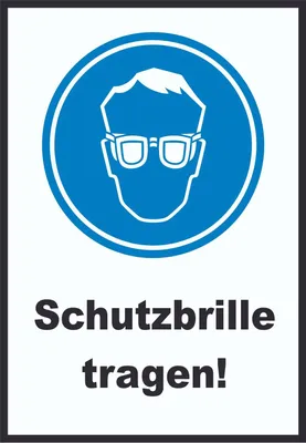 Produktbild von Schutzbrille tragen Schild  A1 (594x841mm)