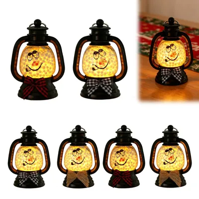 6 Mini-Kerzenlampen mit warmweißem LED-Licht, Weihnachtsdeko