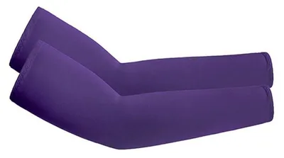 Immagine prodotto di 3 paia di bracciali protettivi anti-UV, UPF 50+, per donna e uomo, color viola scuro, in Spandex, traspiranti e rinfrescanti