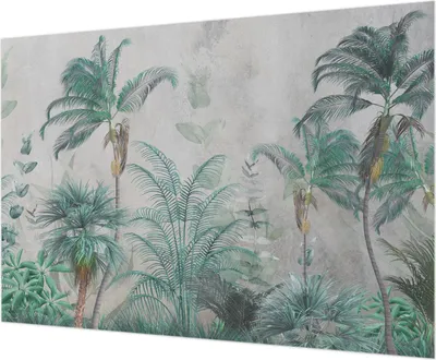 Zdjęcie produktu dla Tapeta ścienna – tapeta dekoracyjna do salonu – folia tapetowa do dekoracji ścian – 208 x 146 cm – Egzotyczna oaza