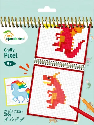Produktbild von Avenue Mandarine 5x Graffy Pixel, Fantastische Kreaturen - Mehrfarbig GY098C