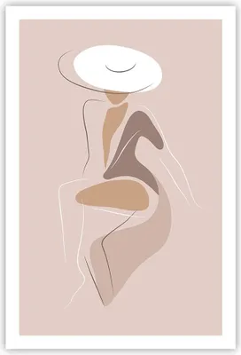 Produktbild von Poster - Poster ohne Rahmen - Buntstift Frau Hut - 61x91,5 cm - Wand Bild - Wanddeko - Wandbilder - Kunstposter - Wandposter - Bilder - Kunstdruck - Wanddekoration - Wandbild - P2XPA61x91-4773