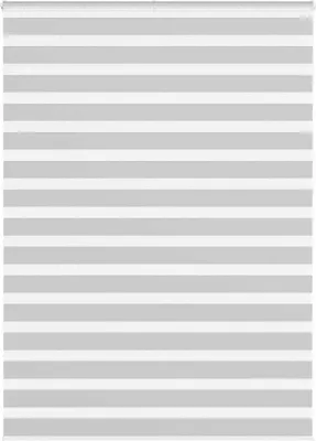 Produktbild von "2024"Moderne Zebrarollo Hellgrau 165x230 cm Stoffbreite 160,9 cm Polyester - Rollos DE529296