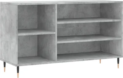 Produktbild von vidaXL Schuhregal Betongrau 102x36x60 cm Holzwerkstoff