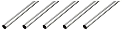 Immagine prodotto di Alberts, profilo a "U", tubo rotondo, alluminio, finitura naturale, diametro 30 x 2 mm, lunghezza 1 metro