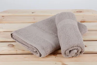 Produktbild von Duschtuch 100% Baumwolle 70x140cm Saunahandtuch Badetuch Handtücher Badetücher Taupe