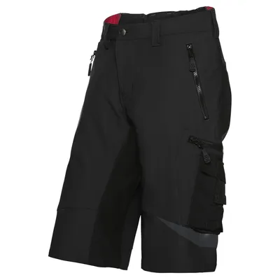 A pair of black men's shorts.