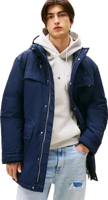 Produktbild von Tommy Jeans Herren Parka City Ready mit Kapuze, Blau (Dark Night Navy), S