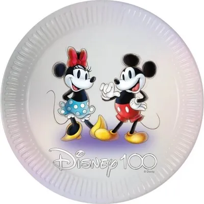 Zdjęcie produktu dla Talerzyki papierowe miki i minnie 23cm, 8szt - Procos