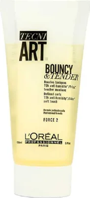 Produktbild von L’Oréal Paris Tecni.Art Bouncy & Tender, Unisex, Lockiges Haar, Alle Farben, 150 ml, Anti-Frizz, Befestigung, Nährend, Schutz, 72 h
