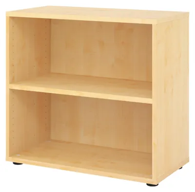 Produktbild von bümö smart Aktenregal - 2 Ordnerhöhen - Nachbildung Ahorn