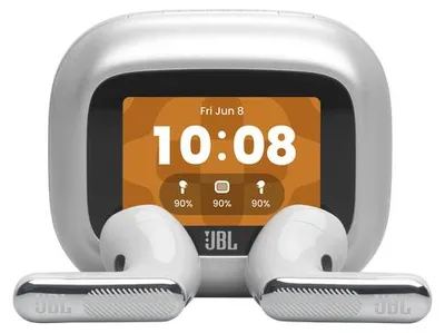 Productafbeelding van JBL Live Flex 4, Draadloos, 20 - 40000 Hz, Gesprekken / muziek / sport / vrijetijd, Koptelefoon met microfoon, Zilver