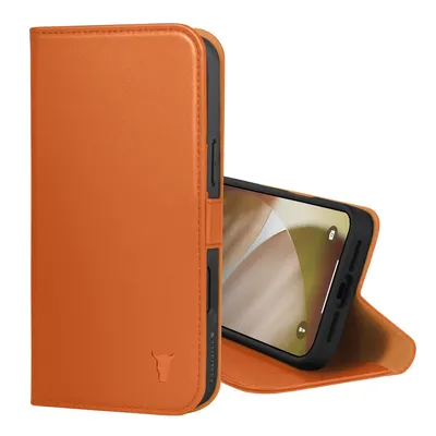 Produktbild von TORRO iPhone 18 Pro Max / 17 Pro Max Lederhülle (MagSafe-Laden) - Orange, KI-generiertes Bild