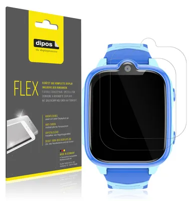 Produktbild von 2x Schutzfolie für Blackview Z10 Smartwatch 1.83 Zoll Folie, 100% Displayabdeckung, dipos Flex