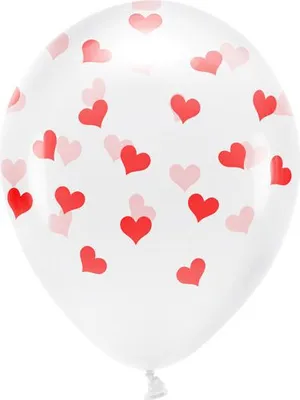 Obrázok produktu pre Eko balóniky 33 cm, srdiečka, číre (1 balenie / 6 kusov)