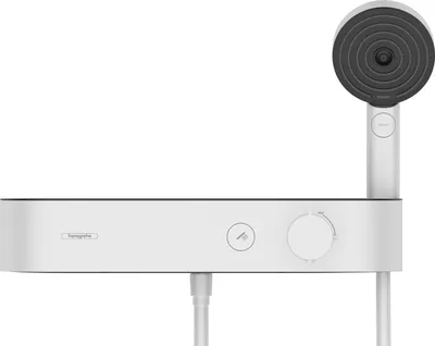 Produktbild von hansgrohe Duscharmatur mit Thermostat SHOWERTABLET SELECT weiß matt 24360700