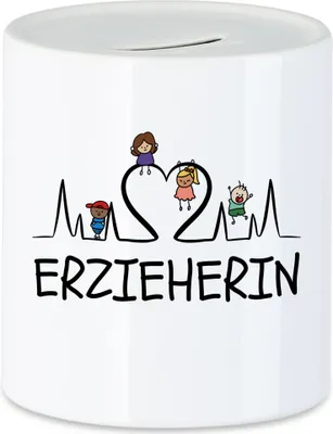 Produktbild von Erzieherin Spardose  Geschenk Erzieherin Tagesmutter Kindergarten Dankeschön Abschiedsgeschenk