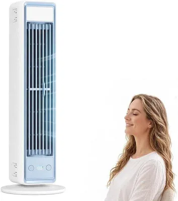 Image de Ventilateur de table portable silencieux, 3 vitesses, mode nuit, idéal pour la chambre