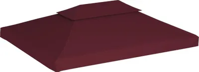 Produktbild von vidaXL Pavillon-Dach mit Lüftungsdach 310 g/m² 4x3 m Bordeauxrot