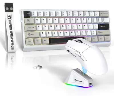 Image de Souris de jeu sans fil - 22000 DPI - Ultra légère - Avec station de recharge - Bluetooth