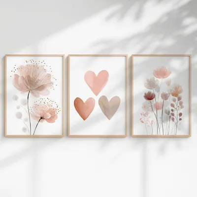 Produktbild von Kinderposter 3er Set, DIN A4, 250 g Papier, für Kinderzimmer