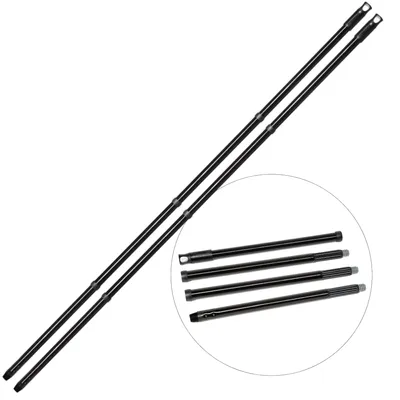 Obrázok produktu pre Novaliv 2x univerzálna násada na metlu Premium 137 cm ⌀ 2,6 cm robustná odolná čierna nastaviteľná 137 cm až 94,5 cm ideálna na zametanie, drhnutie a čistenie okien vysokokvalitná kovová konštrukcia