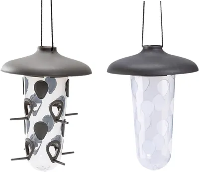 Produktbild von Dutchlander Robin Vogelfutterspender 2-in-1-Set Anthrazit