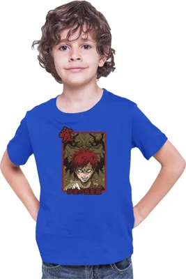 Obrázok produktu pre Detské tričko Kid Japan Anime Manga Naruto Gaara Shukaku, 5-6 Rok - 116 / Modrá