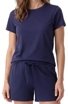 Produktbild von Schiesser Mix & Relax Schlafanzug Set aus T-Shirt und kurzer Hose, Atmungsaktives Material, Bequemer Schnitt