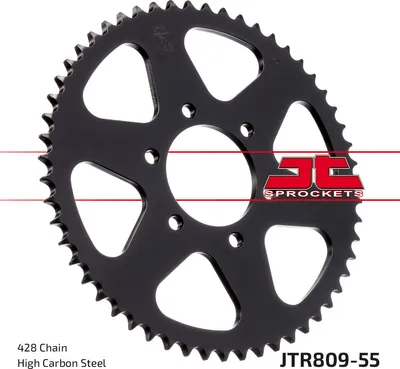 Image de Pignon de transmission arrière pour moto. En acier