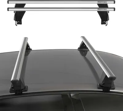 Produktbild von Menabo Dachträger Grundtäger für Porsche Cayenne 2010-2018 50kg Alu Silber 2 tlg