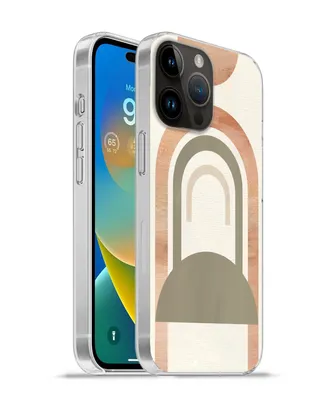 Produktbild von MuchoWow® Handyhülle Schutzhülle Hülle für Apple iPhone 14 Pro - Softcase Rosa - Grün - Abstrakt Silikon Softcase Handy Hülle - Umschlag